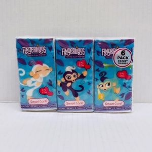 Fingerlings 6 Pack Pocket Tissues